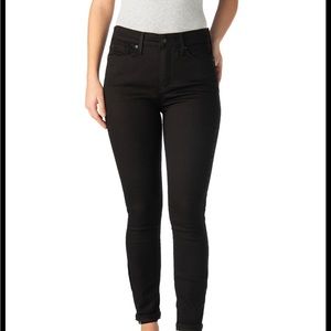 Black High Rise Ankle Skinny Jeans Signature by Levi Strauss & Co
